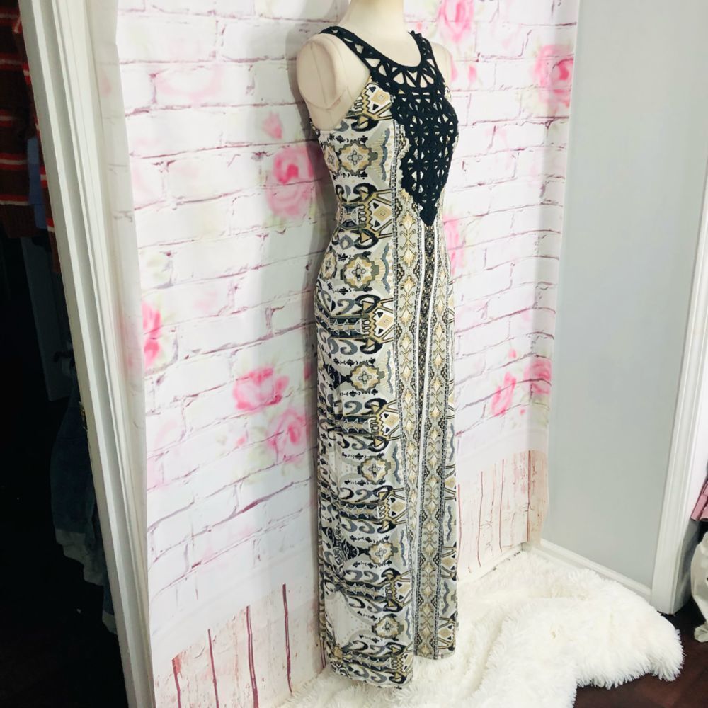Hale bob ESMA CROCHET MAXI DRESS $270 - Picture 6 of 10